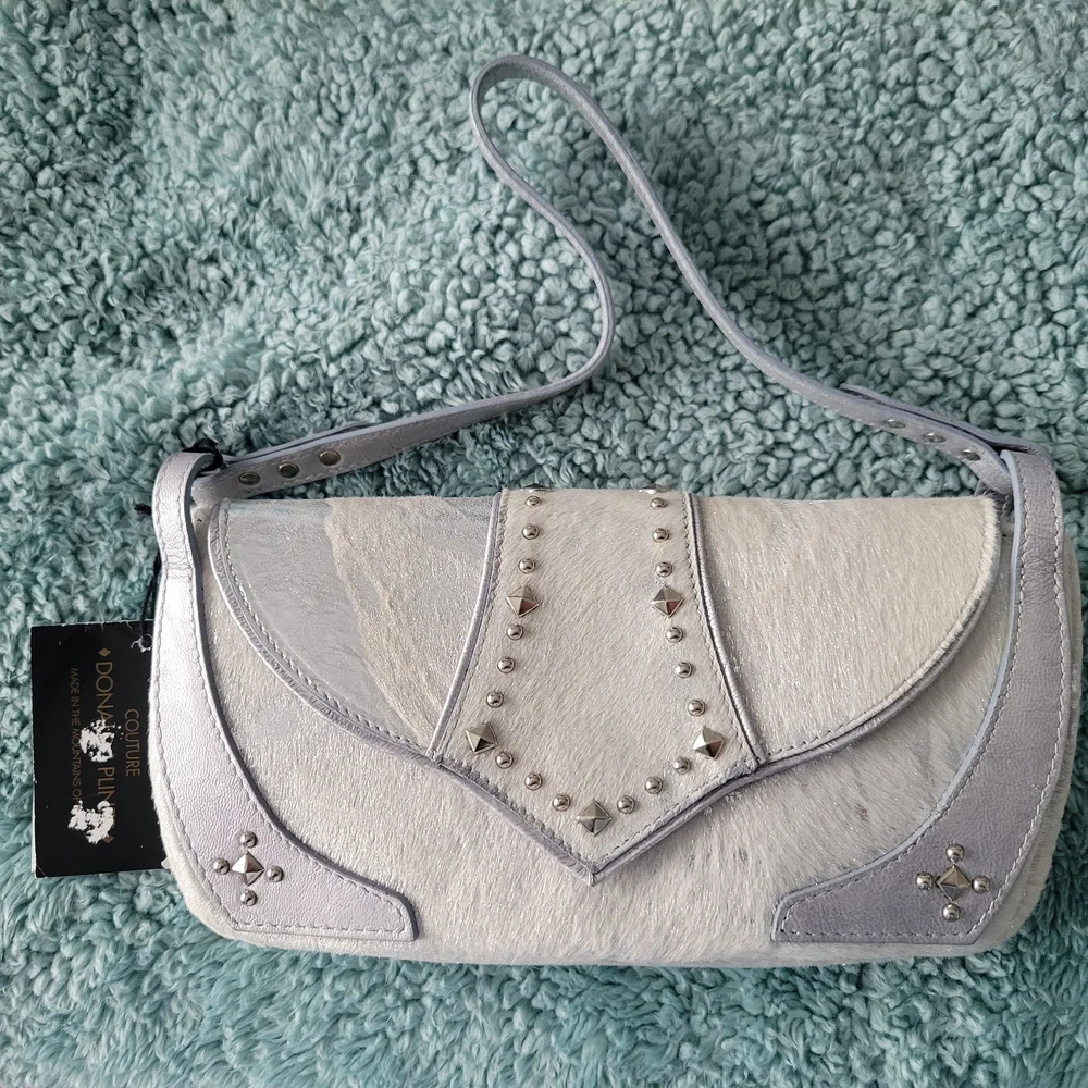 Donald J Pliner Couture Calf Hair Small Purse - Picture 1 of 5
